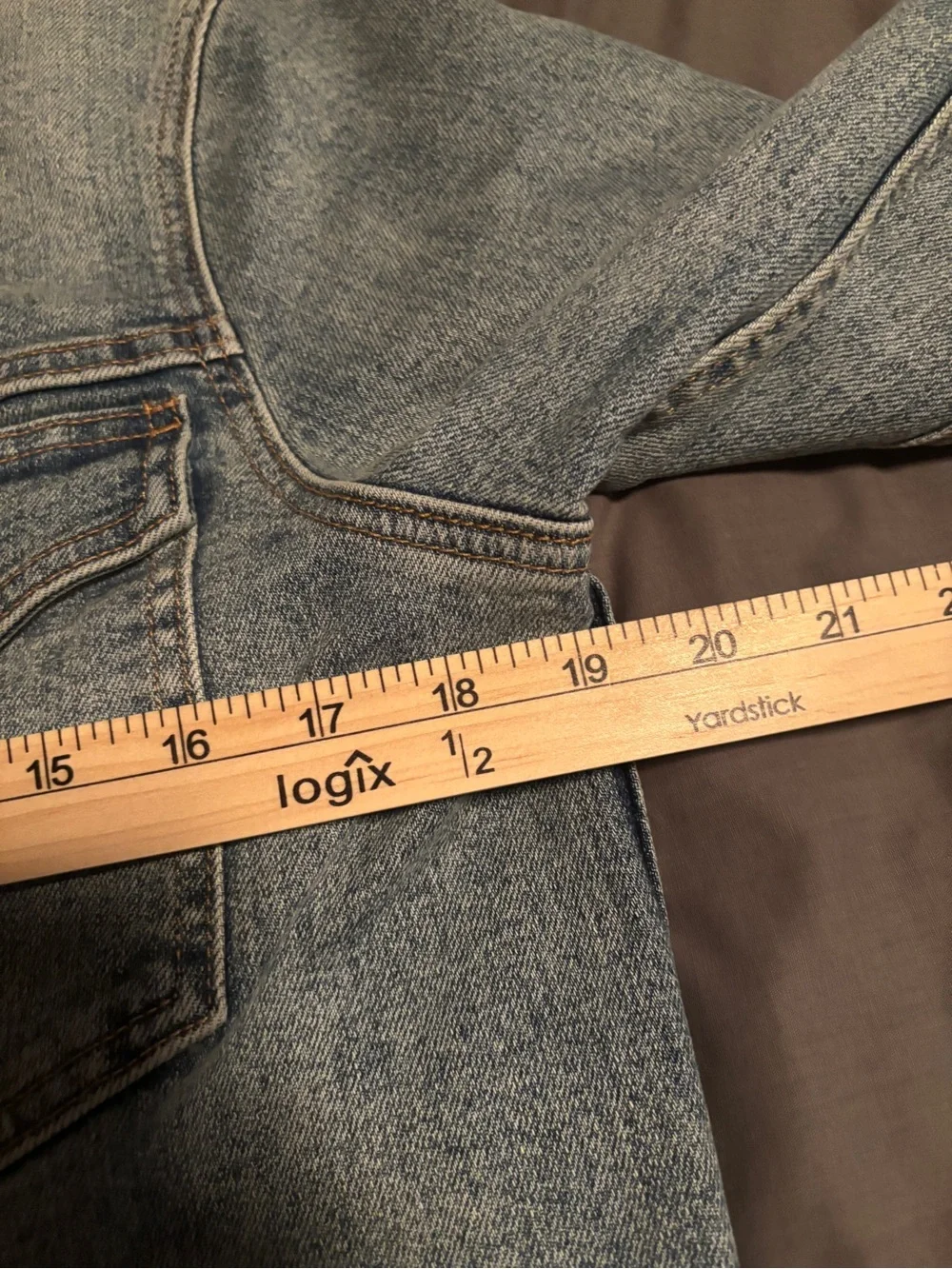 Todd Snyder Issued By Men's S Light Wash Cotton Blend Denim Jacket